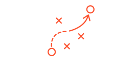 Image depicting a path from one point to another