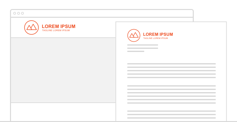 Logo Placement Analysis - Desktop vs. Letterhead